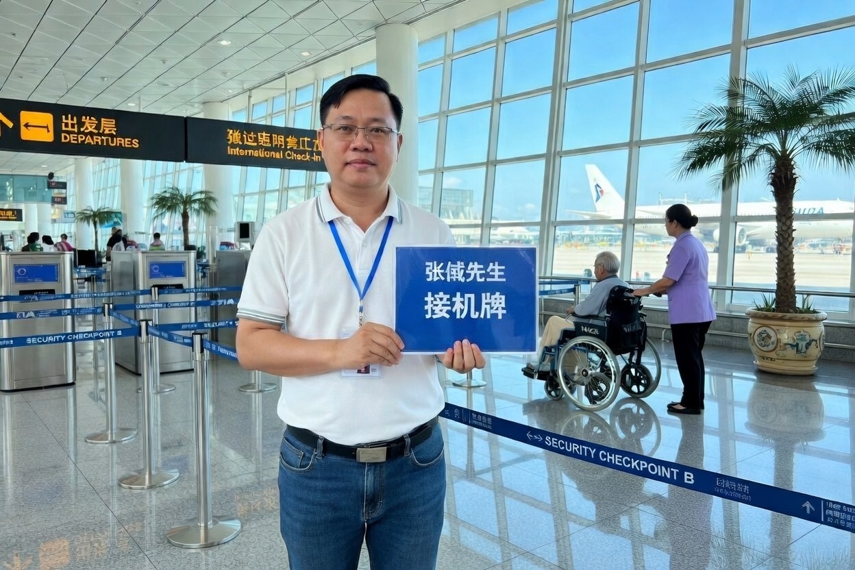 Fast track staff assisting travelers at Vietnam airport - photo 2