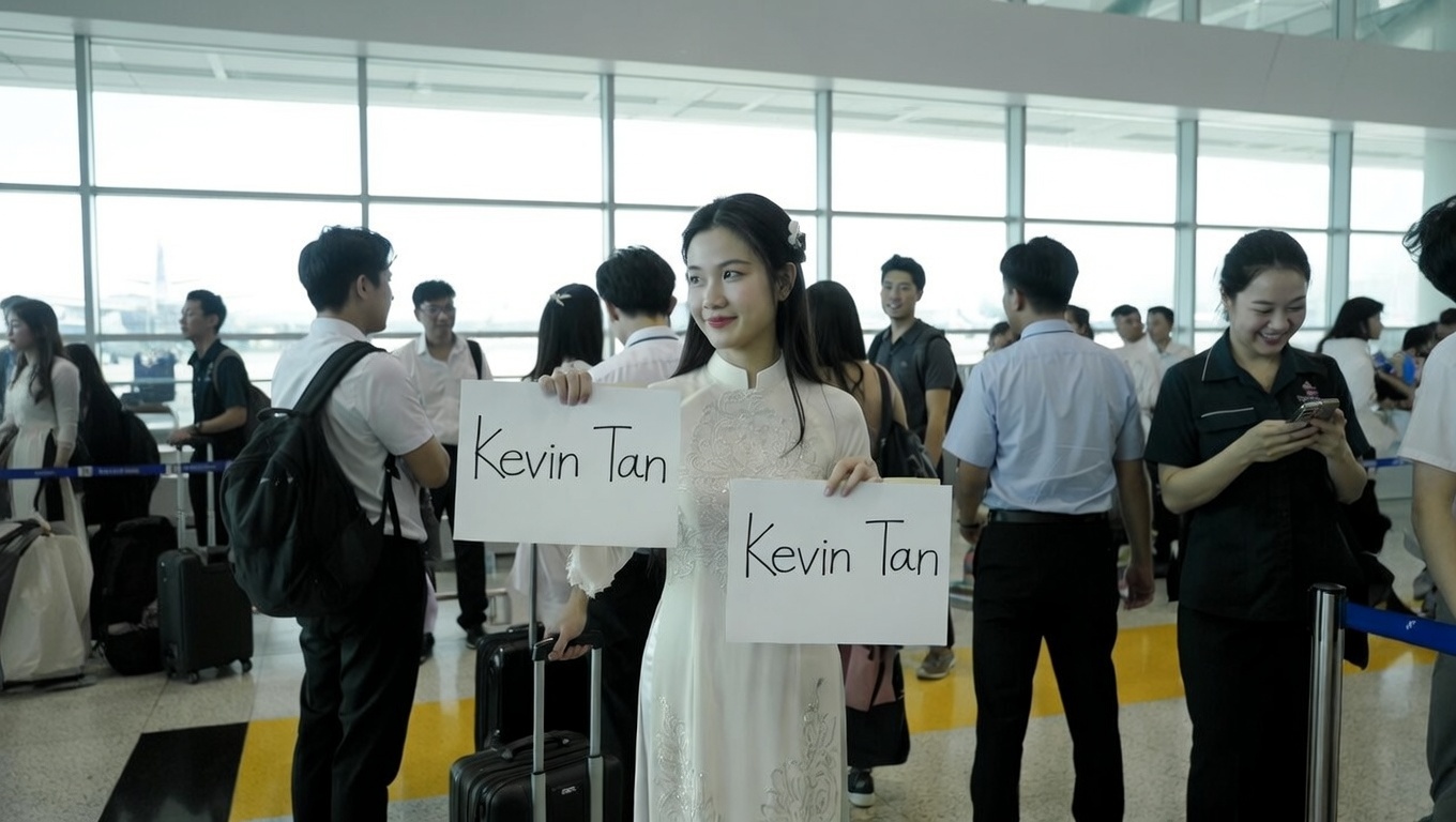 Fast track staff assisting travelers at Vietnam airport - photo 4